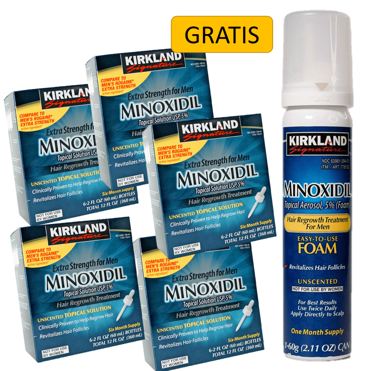 Minoxidil Kirkland Mayoreo Cajas Solucion Minoxidil