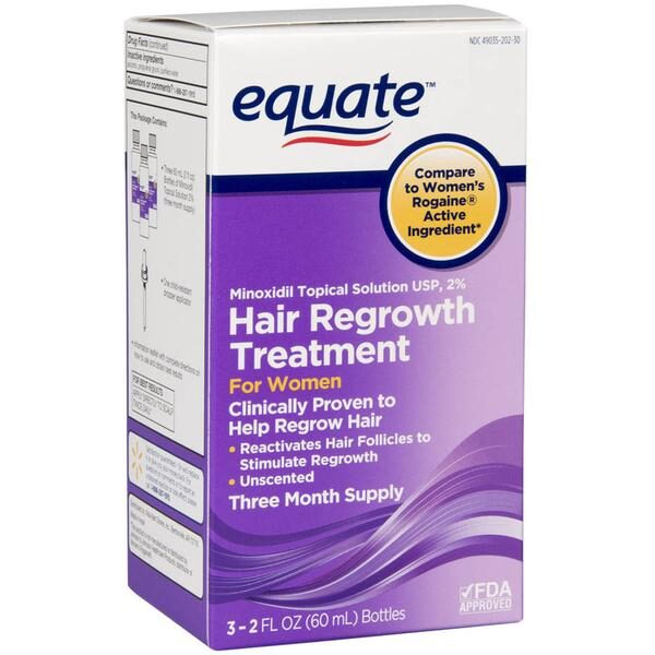 minoxidil equate para mujer 3 meses