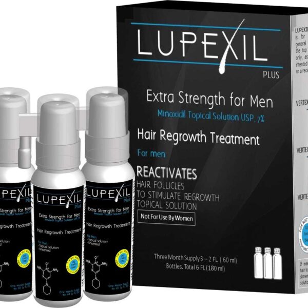 Lupexil 7% minoxidil - 3 meses de uso