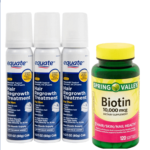 Minoxidil Equate espuma con Biotina de 10000