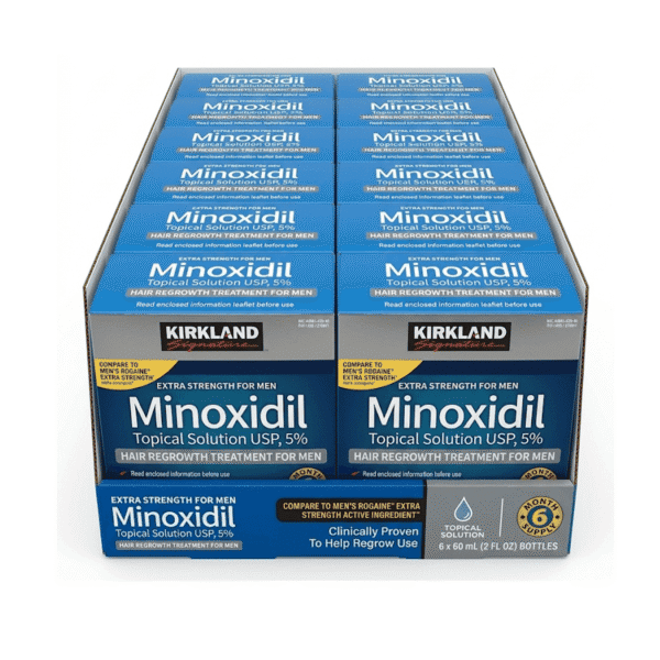 caja de 12 cajas de minoxidil kirkland por mayoreo
