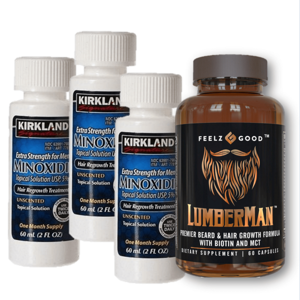 Promocion de Minoxidil Kirkland con Lumberman