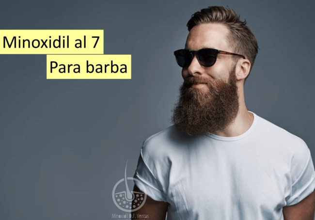 Minoxidil al 7% para barba y bigote