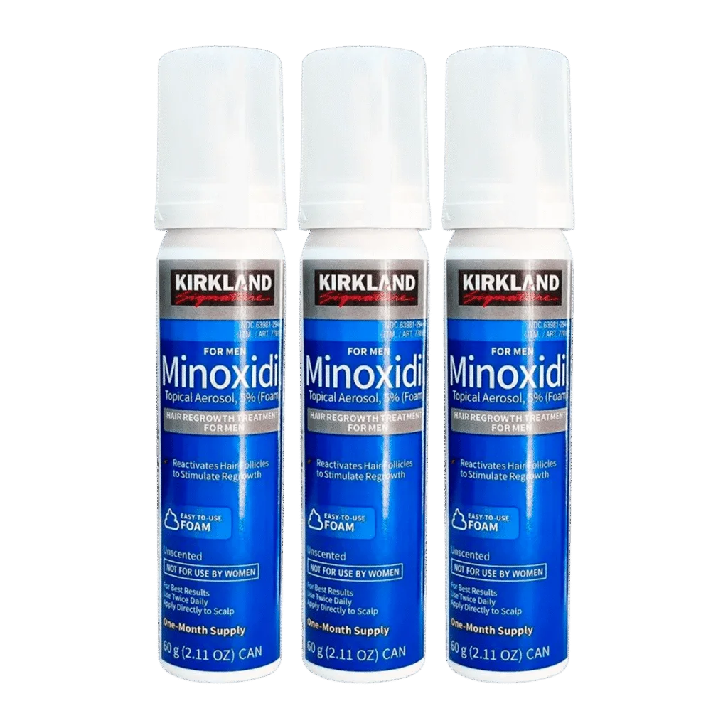 minoxidil kirkland espuma tratamiento para 3 meses