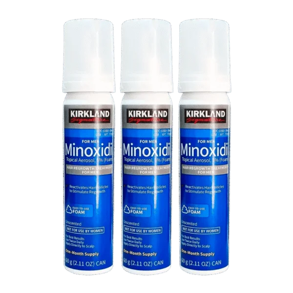 minoxidil kirkland espuma tratamiento para 3 meses
