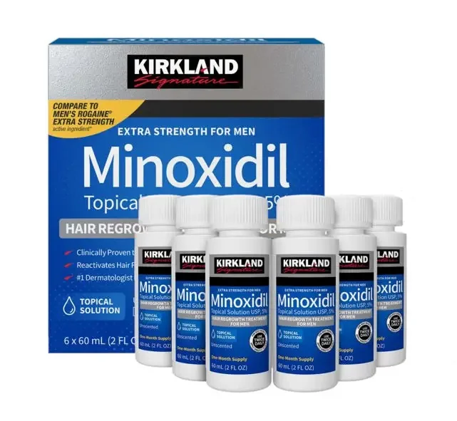 solucion minoxidil 5 kirkland para 6 meses de uso