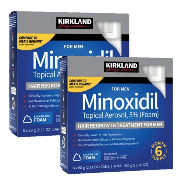 tratamiento 12 meses con minoxidil kirkland espuma