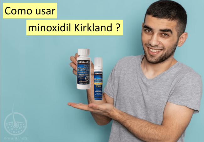 como usar minoxidil kirkland para barba cabello espuma