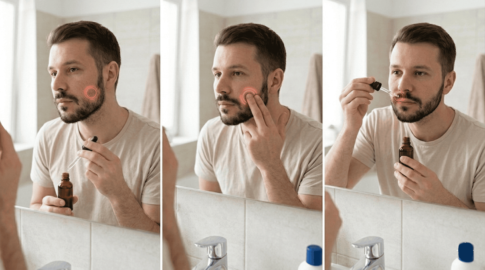 Cómo aplicar minoxidil en la barba paso a paso