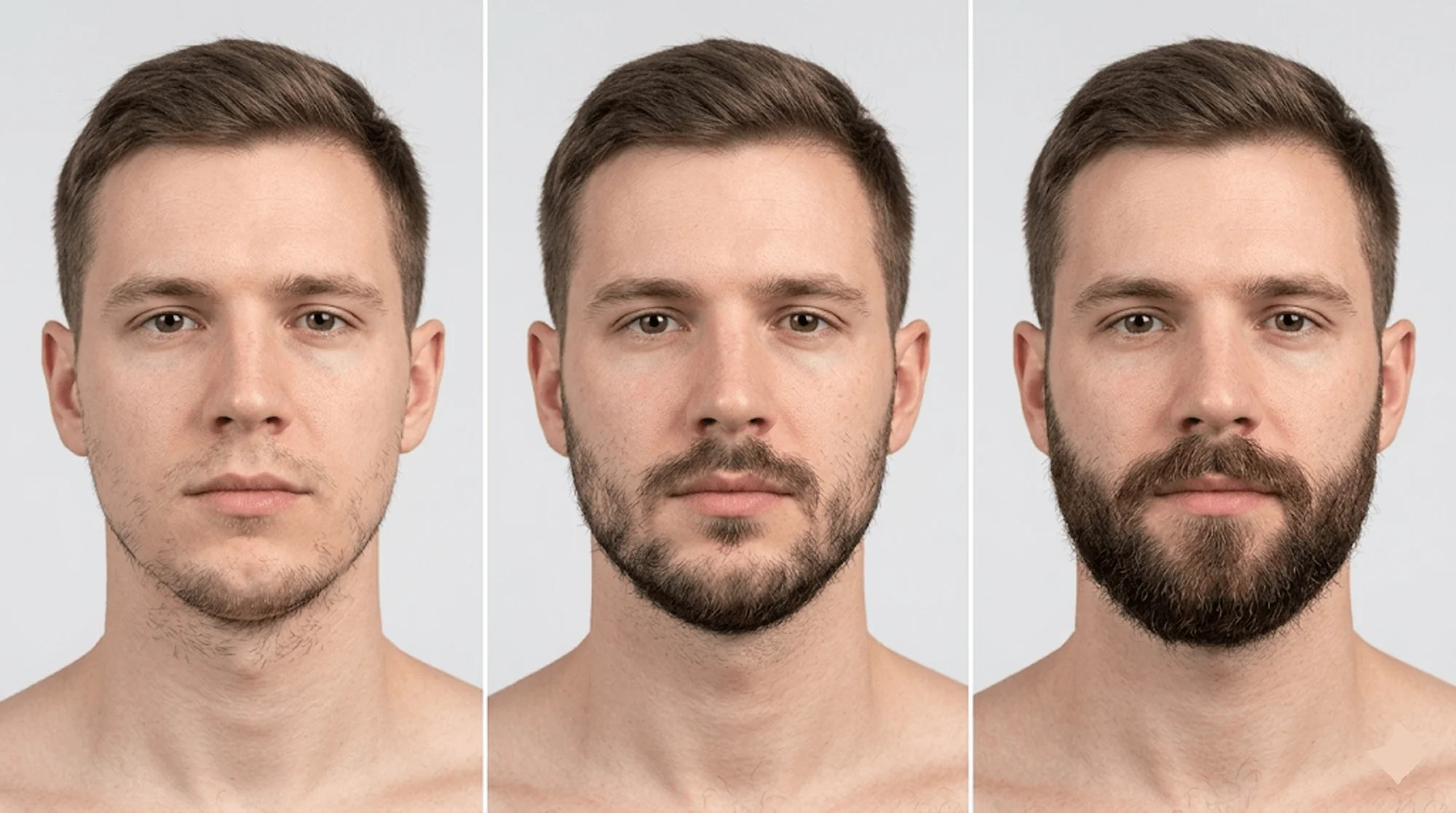 Resultados de minoxidil en barba antes y después