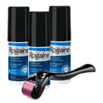 minoxidil rogaine 5 % con deermaroller cabello